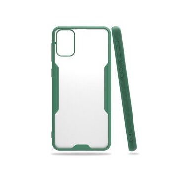 Alan Şanslı Samsung Galaxy M31 Platin Silikon Yeşil Cep Telefonu Kılıfı
