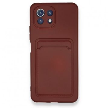 Alan Şanslı Xiaomi Mi 11 Kelvin Kartvizitli Silikon Bordo Cep Telefonu Kılıfı