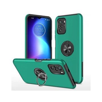 Alan Şanslı Xiaomi Poco F3 Elit Yüzüklü Kapak Yeşil Kılıf