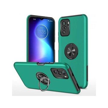 Alan Şanslı Xiaomi Poco F3 Elit Yüzüklü Kapak Yeşil Kılıf