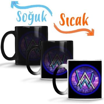 Alan Walker Dj Trap Edm Music Müzik Sihirli Porselen Kupa