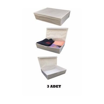 Alas Gri 50x40x19 cm Çok Amaçlı Kutu Baza