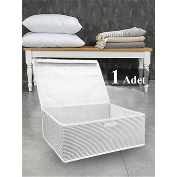 Alas Gri 50x40x19 cm Çok Amaçlı Kutu Baza