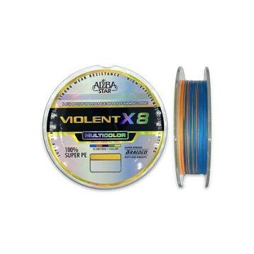 Albastar Violent X8 PE Line MultiColor 300 mt 0.31 mm Misina