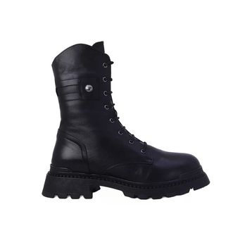 Albini 2610024 Siyah Hakiki Deri Kadın Bot