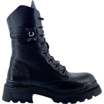Albini 2610024 Siyah Hakiki Deri Kadın Bot