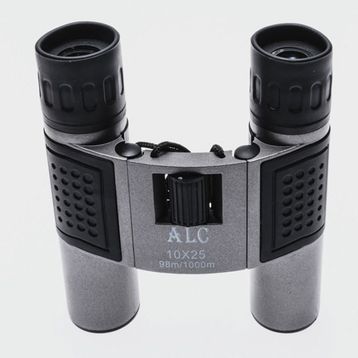 Alc 10x25 Metal Kaplama Taşıma Çantalı Dürbün