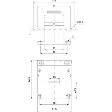 Alce 50/5 10 Va Class 0.5 Mühürsüz - Asb-50/5-10 Asb Baralı Akım Trafosu