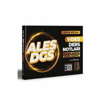 ALES DGS Video Ders Notları Sayısal Mantık Sözel Mantık - Benim Hocam Yayınları