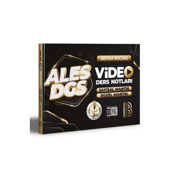 ALES DGS Video Ders Notları Sayısal Mantık Sözel Mantık - Benim Hocam Yayınları