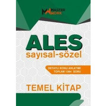 ALES Temel Kitap Sayısal ve Sözel Detaylı Konu Anlatımı MasterWork Yayınları