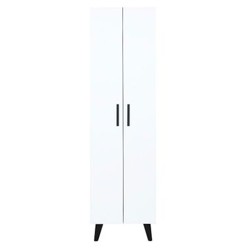 Alesta Life 2 Kapaklı 8 Raflı Beyaz Çok Amaçlı Dolap