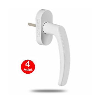 Alet Çantam Beyaz 4 Adet Plastik Pvc Pencere Pimapen Kolu