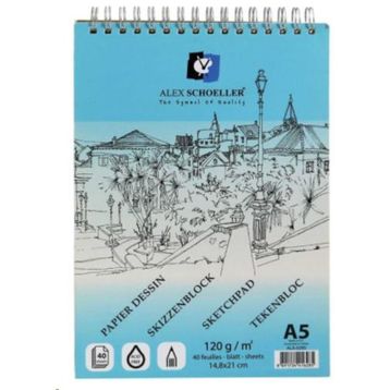 Alex Alx-0285 Eskiz A5 120 gr 40 Defter