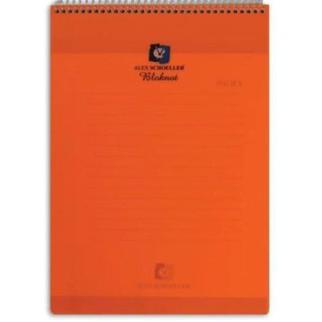 Alex ALX-960 Schoeller A4 Soft Mavi Kareli 80 Sayfa Plastik Kapak Defter