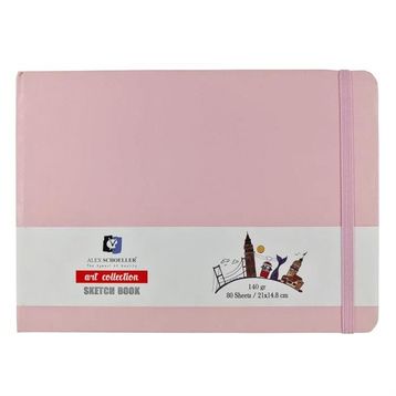 Alex Schoeller 9550 Art Collection Pembe 140 gr 21x14.8 cm 80 Yaprak Sketch Book Eskiz Defteri