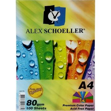Alex Schoeller A4 80 gr 100'lü Renkli Fotokopi Kağıdı