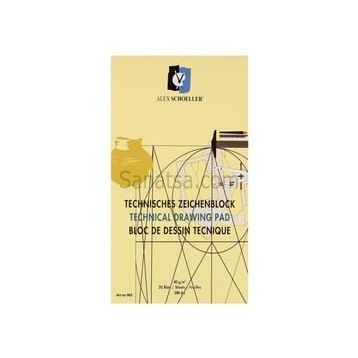 Alex Schoeller ALX-062 A4 Teknik 80 gr 20 Yaprak Dik Bloknot