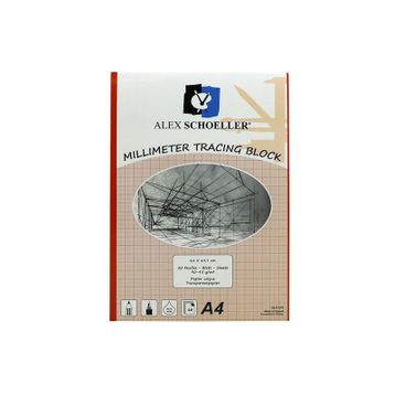 Alex Schoeller ALX-519 A4 Milimetrik Kırmızı 30 Yaprak Aydınger