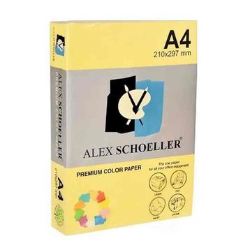 Alex Schoeller ALX-560 Sarı 500'lü Renkli Fotokopi Kağıdı