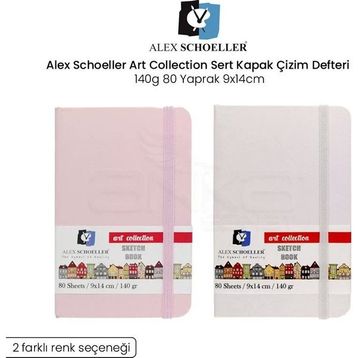 Alex Schoeller Art Collection Sert Kapak 140 gr 80 Yaprak 9x14 cm Çizim Defteri