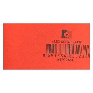 Alex Schoeller No-61 Kırmızı 25x35 cm Kolej Fon Kartonu