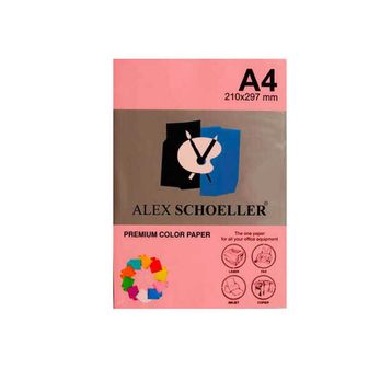 Alex Schoeller Renkli A4 500'lü 570 Pembe Fotokopi Kağıdı