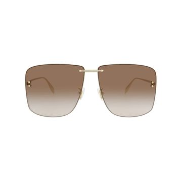 Alexander Mcqueen 0343S 002 Kahverengi Unisex Güneş Gözlüğü