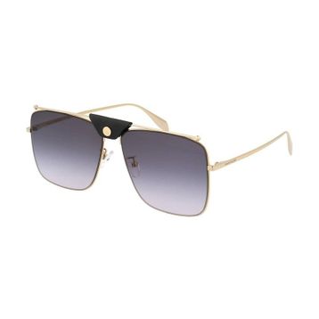 Alexander Mcqueen AM0318S 001 Altın Unisex Güneş Gözlüğü