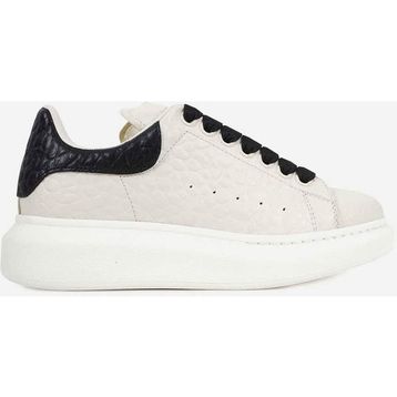 Alexander McQueen Oversized 808173-WHAEG-9079 Bej Siyah Deri Kadın Günlük Ayakkabı