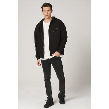 ALEXANDERGARDI Fermuarlı Siyah Kapüşonlu Sweatshirt