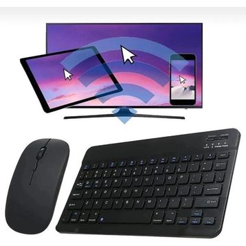 Alfa MEC Apple iPad Air 11 2024 Uyumlu Siyah Kablosuz Bluetooth Klavye-Mouse