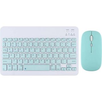Alfa MEC Lenovo Tab M10 Plus TB-X606F 10.3 Uyumlu Mavi Kablosuz Bluetooth Klavye-Mouse