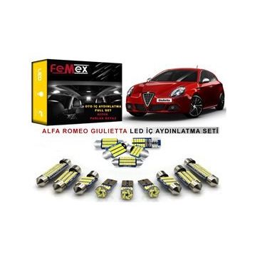 Alfa Romeo Giulietta Femex Parlak Beyaz Led İç Aydınlatma Ampul Seti