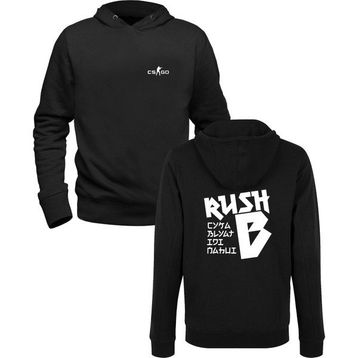 Alfa Tshirt Cs-Go Baskılı Siyah Ön Arka Baskılı Erkek Sweatshirt
