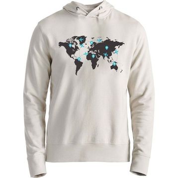 Alfa Tshirt Dünya Haritası Ekru Erkek Sweatshirt