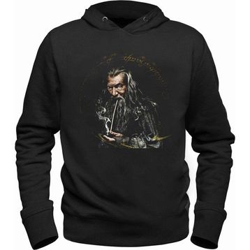 Alfa Tshirt Lord Of The Rings Siyah Kapşonlu Erkek Sweatshirt