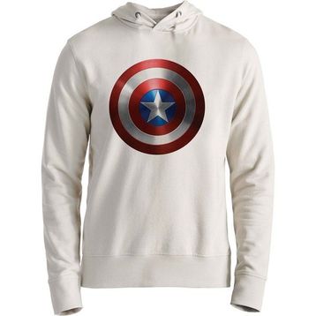 Alfa Tshirt Marvel- Captain America Ekru Erkek Sweatshirt