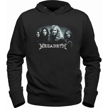Alfa Tshirt Megadeth Kapşonlu Siyah Erkek Sweatshirt