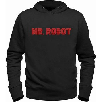 Alfa Tshirt Mr.Robot Siyah Erkek Sweatshirt