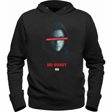 Alfa Tshirt Mr.Robot Siyah Erkek Sweatshirt