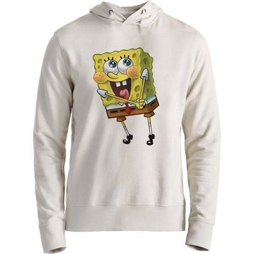 Alfa Tshirt Sunger Bob Ekru Erkek Sweatshirt