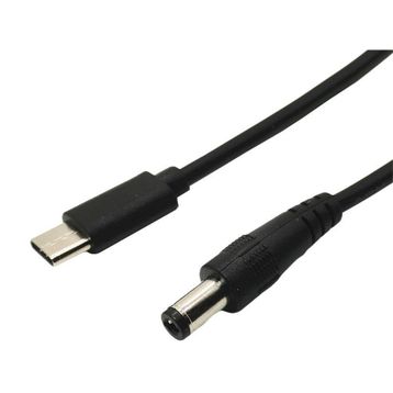 Alfais 4213 5.5x2.5 mm Type-C to DC 12V PD Adaptör Çevirici Power Şarj Kablosu