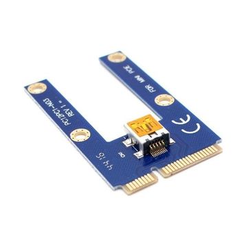 Alfais 4276 Pci-E 1x To 16X Mini USB 3.0 Riser Yükseltici Uzatma Kartı