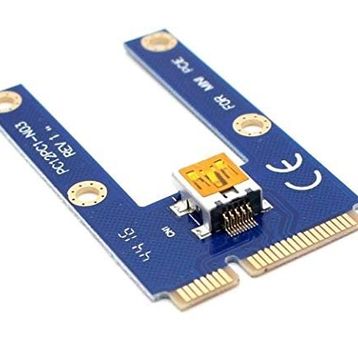 Alfais 4276 Pci-E 1x To 16X Mini USB 3.0 Riser Yükseltici Uzatma Kartı