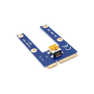 Alfais 4276 Pci-E 1x To 16X Mini USB 3.0 Riser Yükseltici Uzatma Kartı