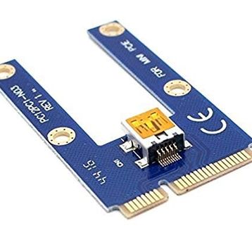 Alfais 4276 Pci-E 1x To 16X Mini USB 3.0 Riser Yükseltici Uzatma Kartı