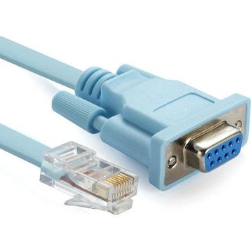 Alfais 4335 RJ45 To RS232 9 Pin CAT5E 6 Çevirici Dönüştürücü Adaptör Ethernet Kablosu