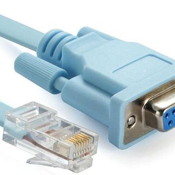 Alfais 4335 RJ45 To RS232 9 Pin CAT5E 6 Çevirici Dönüştürücü Adaptör Ethernet Kablosu