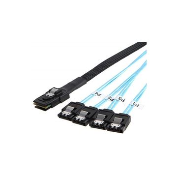 Alfais 4352 SAS SFF-8087 Mini 36 Pin to 4 Port Sata 7P Çevirici Çoklayıcı Kablo